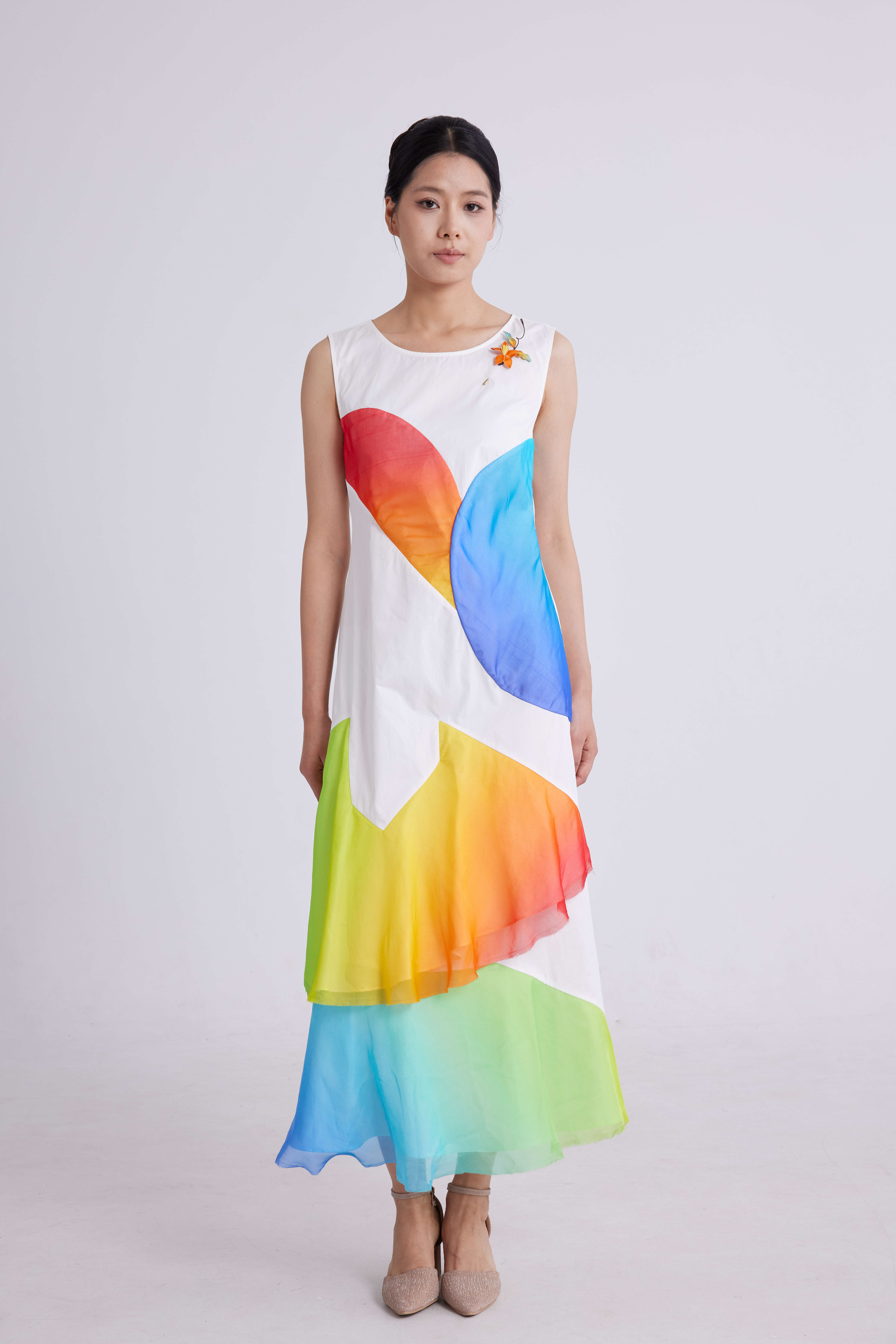 多色多层网纱裙